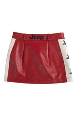 Jeep Faux Leather Mini Skirt