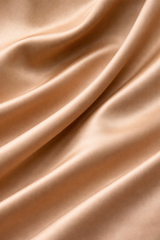 Plus Size Ruched Satin Midi Dress With High Slit