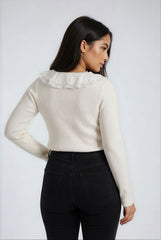 Plus Size Ribbed Knit Tie-Front Cardigan