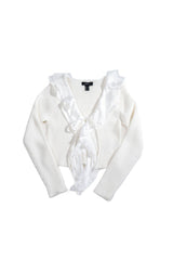 Plus Size Ribbed Knit Tie-Front Cardigan
