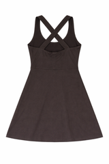 Plus Size Crisscross Halter Romper Dress