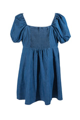 Plus Size Denim Mini Dress