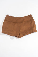 Faux Suede Studded Skort