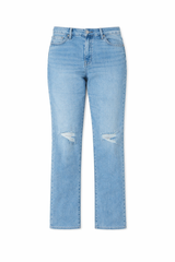 Plus Size Distressed Bootcut Jeans
