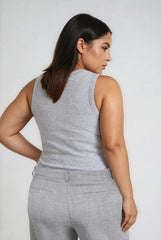 Plus Size Pleated Wide-Leg Pants
