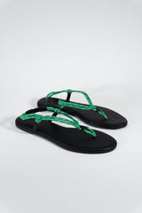 Braided Strap Faux Leather Flip-Flops