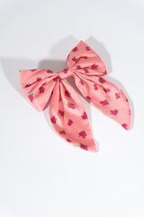 Floral Print Hair Bow
