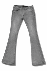 Stitched Detail Flare Jeans