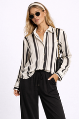 Satin Striped Shirt