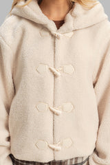 Hooded Sherpa Toggle Jacket