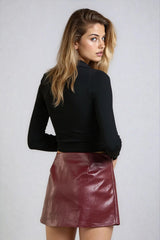 Seamless Zip-Front Crop Top