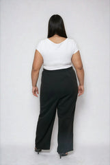 Plus Size Double Layer Top & Fleece Bottom Jumpsuit