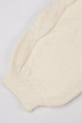 Fuzzy Open-Front Cardigan Sweater