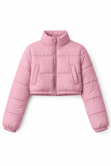 Cropped Quilted Puffer Jacket