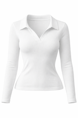 Plus Size Seamless Long Sleeve Shirt
