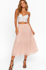 Chiffon Tiered Maxi Skirt