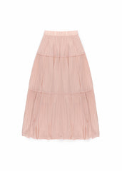 Chiffon Tiered Maxi Skirt