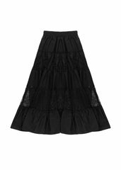 Tiered Lace Maxi Skirt
