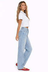 Scalloped Edge Short Sleeve Polo Shirt