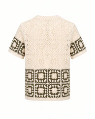 Crochet Button Front Shirt
