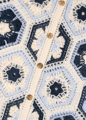 Crochet Button-Down Shirt