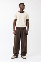 Knit Contrast Hem Shirt