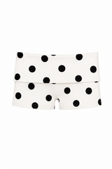 Polka Dot Foldover Micro Shorts