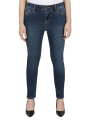 Plus Size Vented-Hem Ankle Jeans
