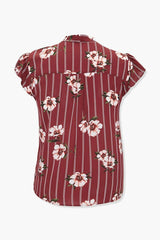 Plus Size Floral Print Top