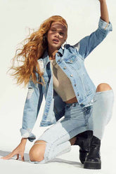 Distressed Mom Jeans