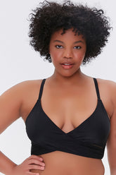 Plus Size Crisscross Bralette Bikini Top