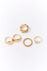 High-Polish Ring Set