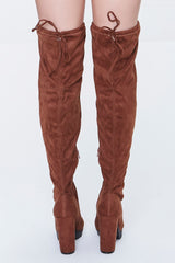 Faux Suede Over-the-Knee Boots