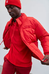 Embroidered Pantone Zip-Up Puffer Jacket