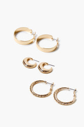 Twisted Hoop Earring Set