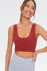 Seamless Ribbed Sports Bra