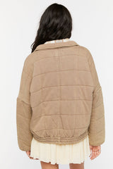 Quilted Zip-Up Jacket