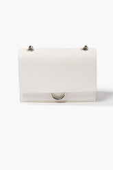 Faux Leather Chain Crossbody Bag