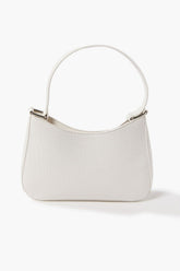 Faux Croc Leather Shoulder Bag