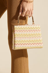 Chevron Basketwoven Clutch