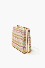 Chevron Basketwoven Clutch