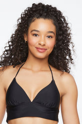 Tie-Back Halter Bikini Top