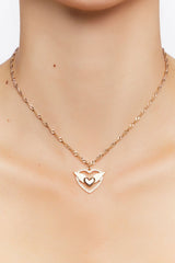 Upcycled Winged Heart Necklace