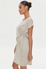 Knotted Mini T-Shirt Dress