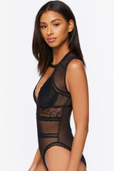 Cutout Lace Lingerie Bodysuit