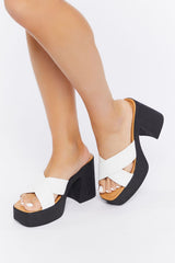 Crisscross Chunky Heels