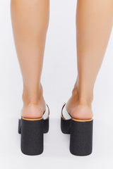 Crisscross Chunky Heels
