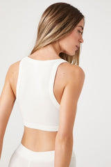 Ribbed Knit Lounge Crop Top