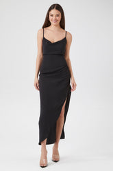 Cowl Neck Maxi Slip Dress