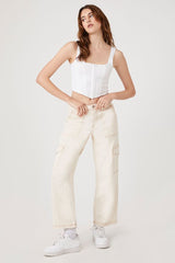 Denim Cargo Pants